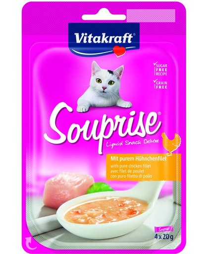 vitakraft Souprise Liquid Snack Filet de Poulet pour Chat - Vitakraft - 4x20g