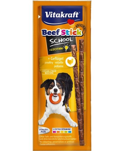 vitakraft Friandise pour chien Vitakraft Beef-Stick School à la volaille Contenance : 10 pièces de 20 g