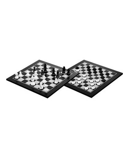 Philos houten schaak-dam set 40x40 cm
