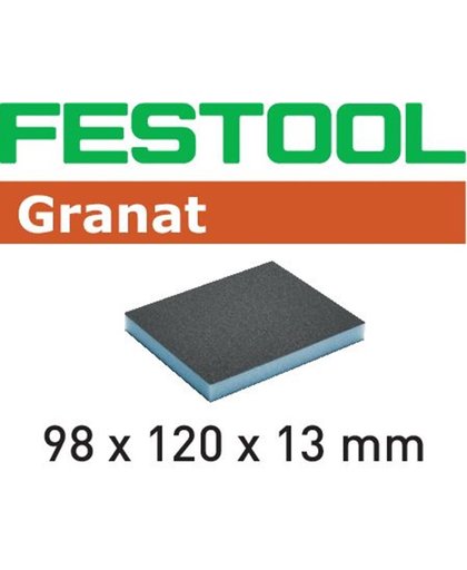 Festool Éponge de ponçage Granat 98x120x13 mm grain 220 boîte de 6