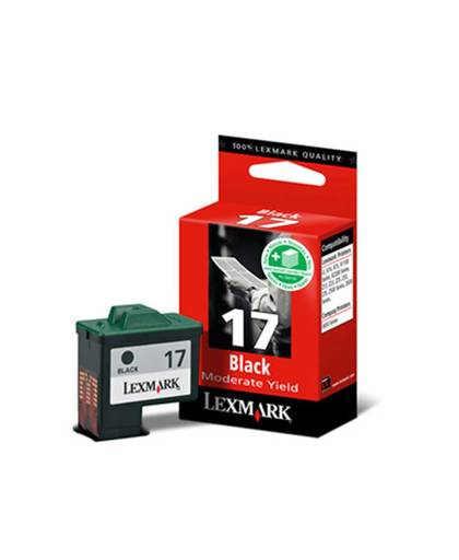 Lexmark No.17 Moderate Use Black Print Cartridge BLISTER inktcartridge Zwart