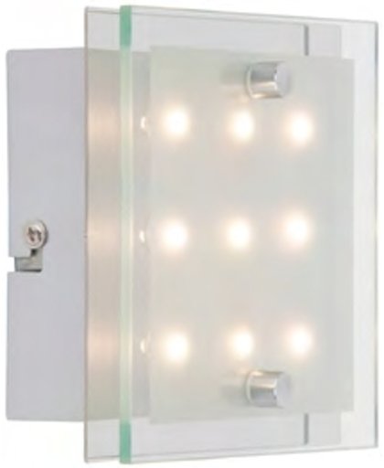 brilliant Applique Plafonnier SAN FRANCISCO 1x0 8W LED intégrée CHROME BLANC TRANSPARENT - BRILLIANT - G94146_15
