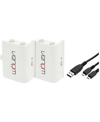 Venom Twin Rechargeable Battery Packs (White)