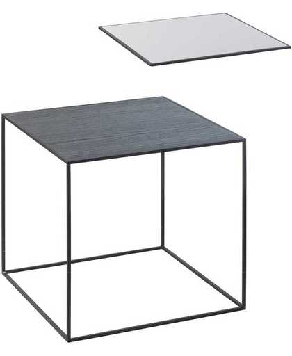 By Lassen - Table d&#39;appoint Twin 49, frêne noir/gris froid
