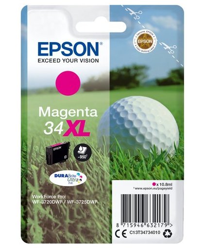 Epson Singlepack Magenta 34XL DURABrite Ultra Ink inktcartridge