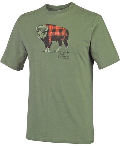 Columbia - CSC Check The Buffalo II Short Sleeve - T-shirt taille L, gris