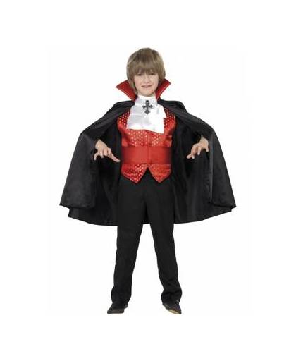 Dracula kinder kostuum 4 delig 10-12 jaar