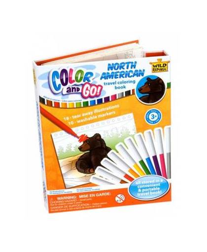 Dieren kleurboek met 10 stiften