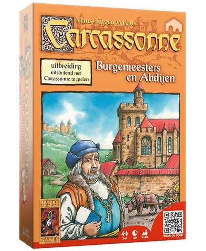 Carcassonne Burgemeesters & Abdijen uitbreidingset- Bordspel
