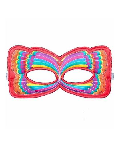 Vlinder oogmasker rood regenboog voor kinderen