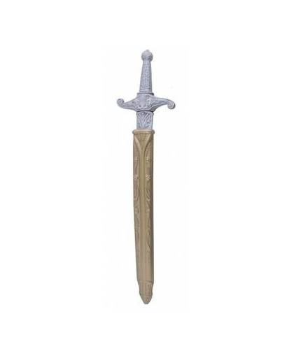 Ridder zwaard zilver met gouden schede 60 cm