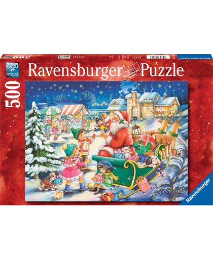 Ravensburger kerstpuzzel De zak van de Kerstman - legpuzzel - 500 stukjes