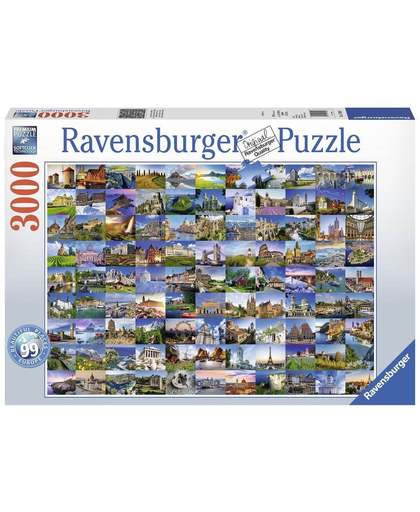 Ravensburger puzzel 3000 stukjes 99 mooie plekken in Europa