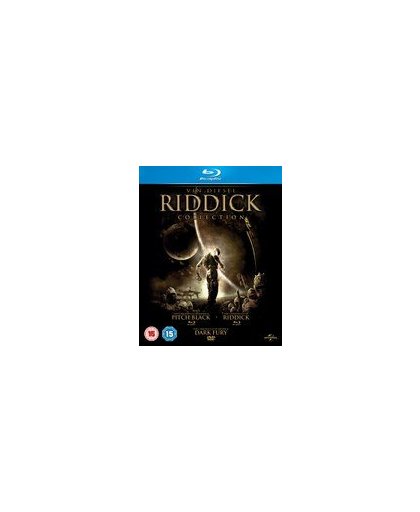 Riddick Verzameling: Pitch Black, The Chronicles of Riddick: Dark Fury and The Chronicles of Riddick