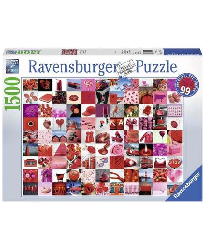 Ravensburger Ravenburger puzzel 1500 stukjes 99 beautiful red things