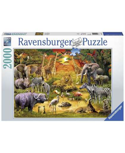 Ravensburger puzzel 2000 stukjes Bijeenkomst bij de waterplaats