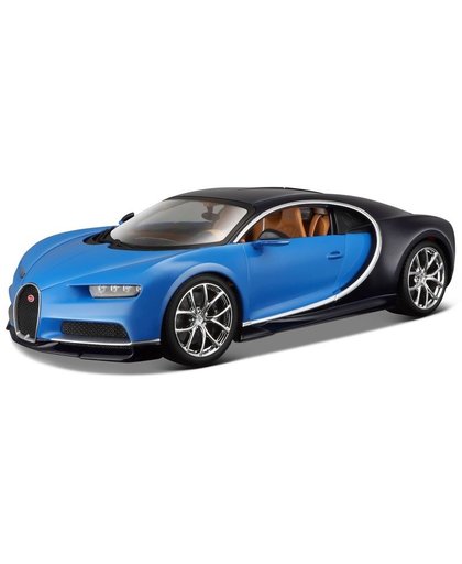 Modelauto Bugatti Chiron 1:24 blauw Blauw