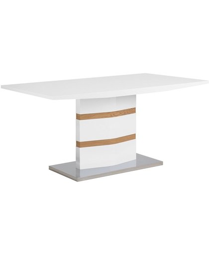 beliani Table blanche 160 x 90 cm Fremont