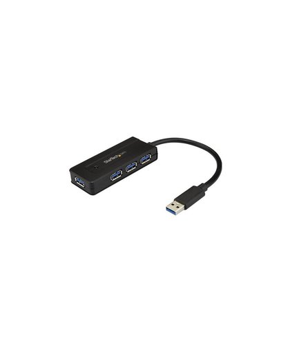 StarTech.com 4 poorts USB 3.0 hub mini hub met oplaadpoort inclusief power adapter hub & concentrator
