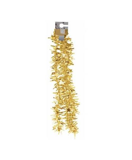 Gouden folieslinger met sterretjes 180 cm