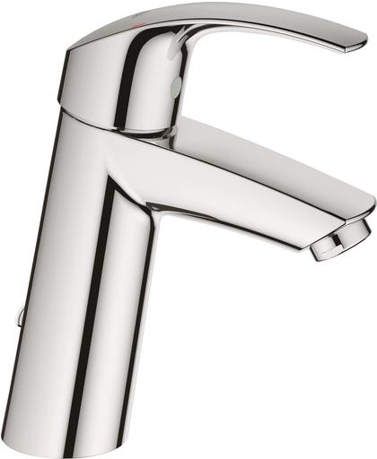 Grohe Eurosmart - Mitigeur monocommande lavabo Taille M avec chaînette rétractable chrome