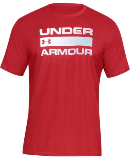 UA Team Issue Wordmark 1314002-600, Mannen, Rood, T-shirt maat: XS EU
