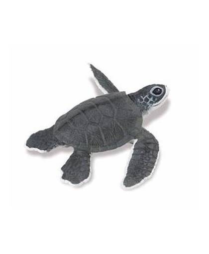 Plastic baby zeeschildpad 14 cm