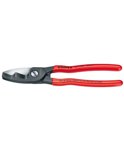 knipex Coupe-câbles à double tranchants gainées en plastique 200 mm _ 95 11 200 SB