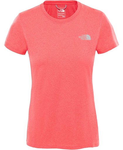 The North Face Reaxion Amp Crew Shirt Dames - Atomic Pink Heather - Maat M