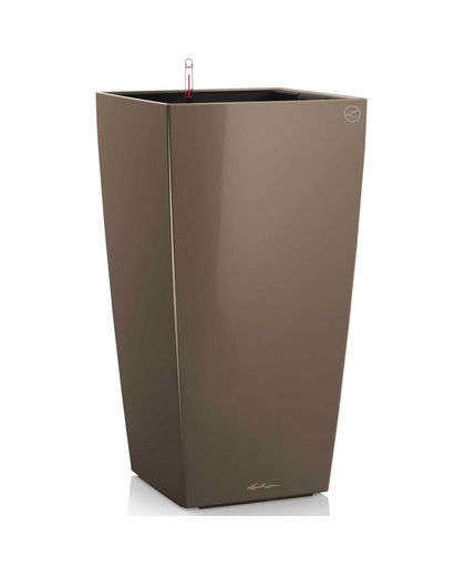 LECHUZA Planter Cubico 50 ALL-IN-ONE High-Gloss Taupe 18168