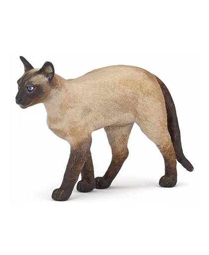 Plastic siamese kat staand 7 cm