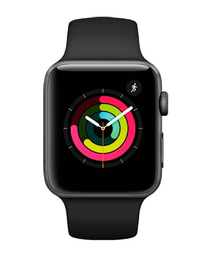 Apple Montre connectée Apple Watch 42MM Alu Gris/Noir Series 3