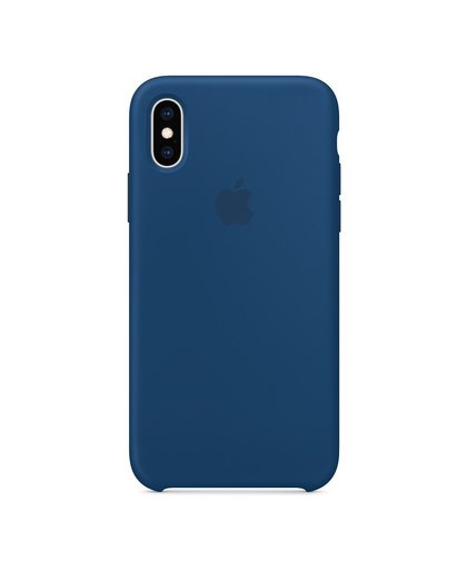 Apple Coque Apple iPhone XS silicone Bleu horizon