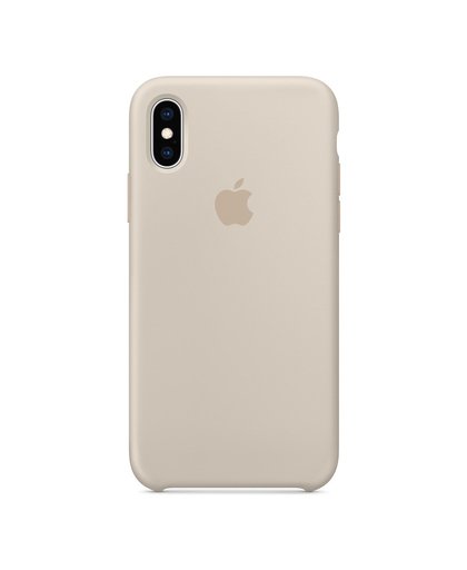 Apple Coque Apple iPhone XS silicone Gris sable