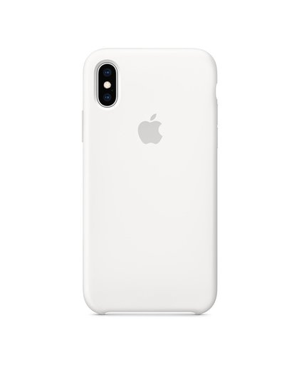 Apple Coque Apple iPhone XS silicone Blanc