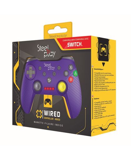 Manette Steelplay Manette Switch Filaire Violette