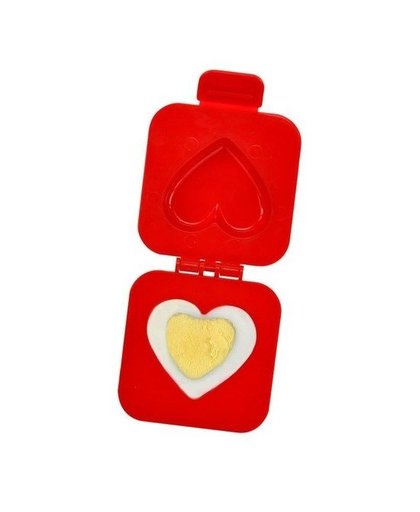 Ei vormer hartje 7 cm valentijn gadget Rood
