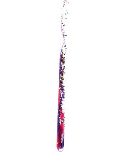 Moses toverstaf met glitters 30 cm paars/roze