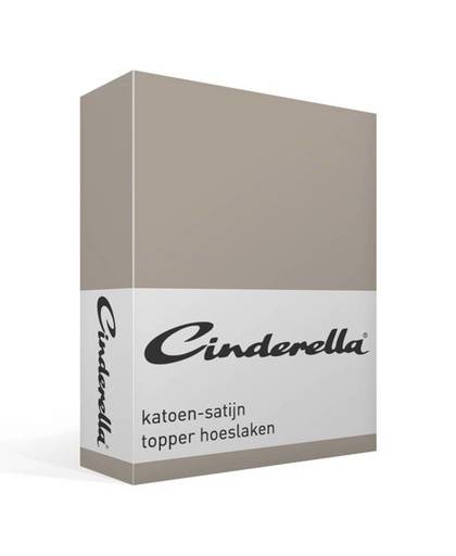 Cinderella satijn topper hoeslaken 1-persoons (90x220 cm)