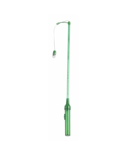Groene lampionstokje 50 cm met licht Groen