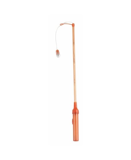 Oranje lampionstokje 50 cm met licht Oranje