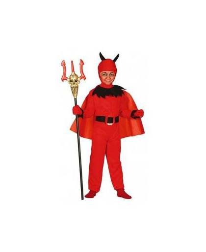 Rode duivel kostuum voor kinderen 140-152 (10-12 jaar)