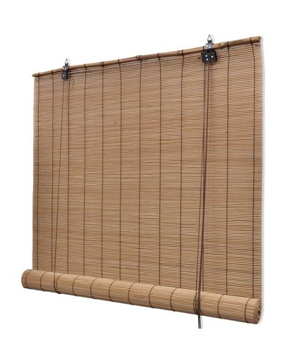Rolgordijn 80x220 cm bamboe bruin
