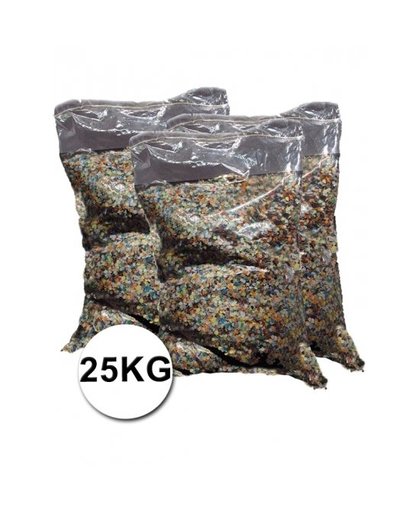 Mega zak confetti multikleuren ca. 25 kg Multi