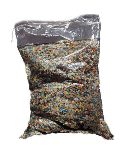 Confetti multikleuren ca. 5 kg in zak Multi
