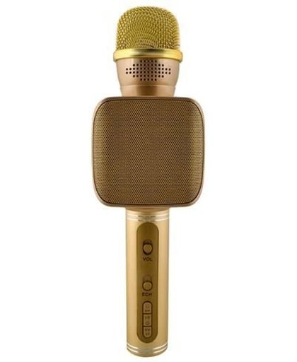 Magic Karaoke Microfoon Draadloos met Speaker Bluetooth Goud