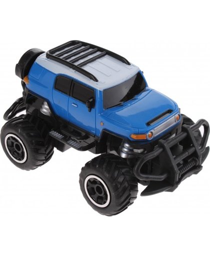 Johntoy RC Jeep met afstandbediening schaal 1:43 blauw