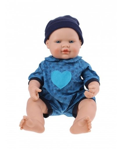 Falca Babypop 40 cm jongen blauw