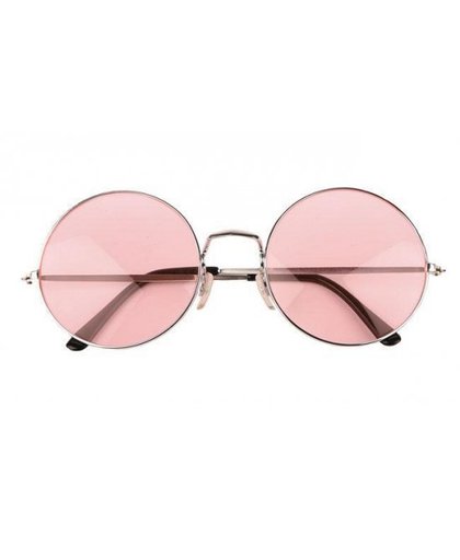 John Lennon XL bril roze Roze