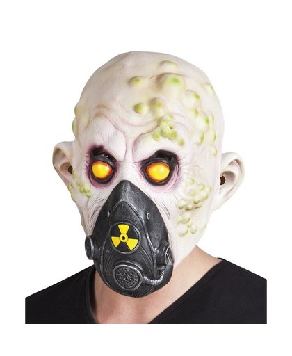 Halloween - Nucleair slachtoffer halloween masker van latex Wit